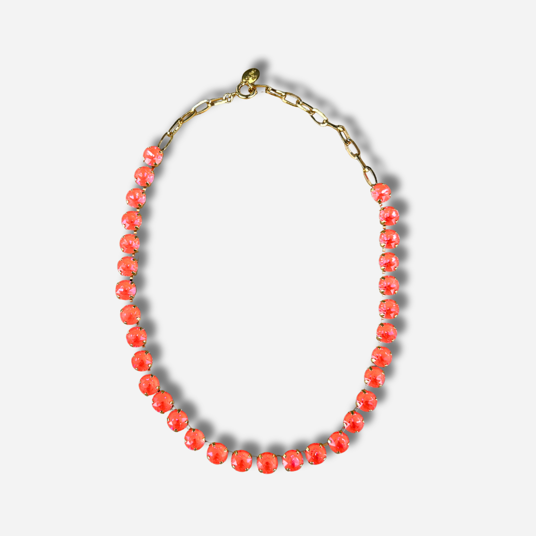Collier Ava Orange Fluo Crézus néon