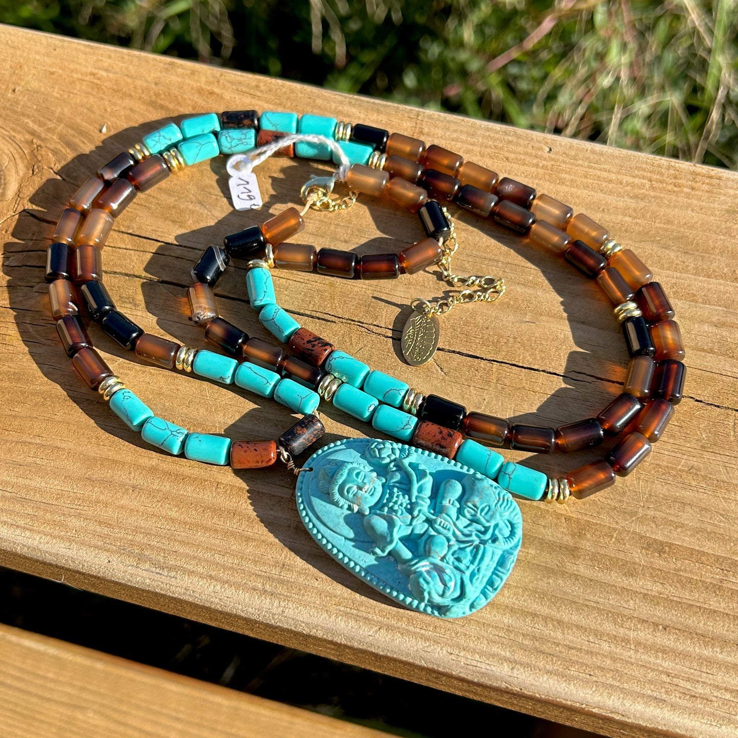 COLLIER - BOUDDHA TURQUOISE