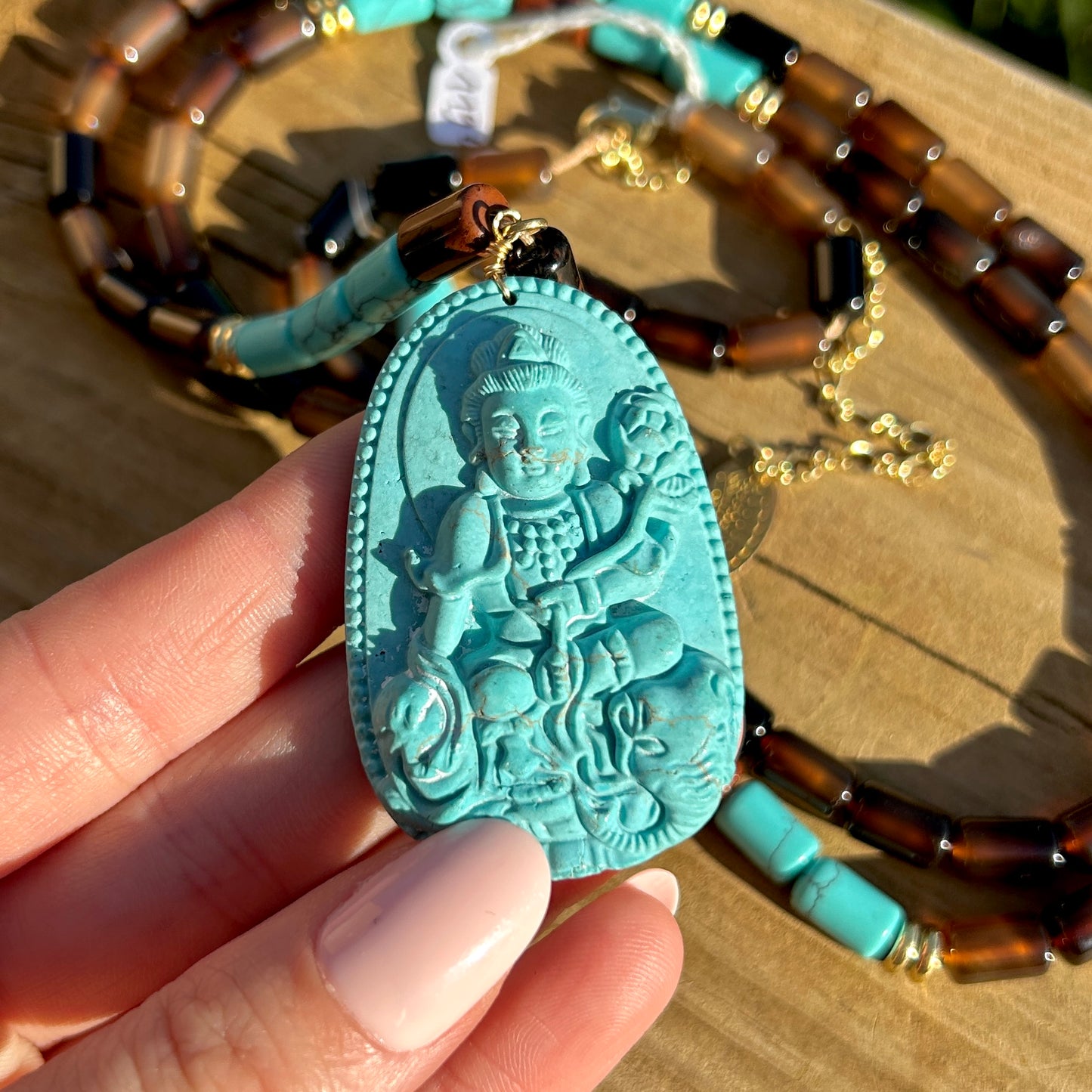 COLLIER - BOUDDHA TURQUOISE