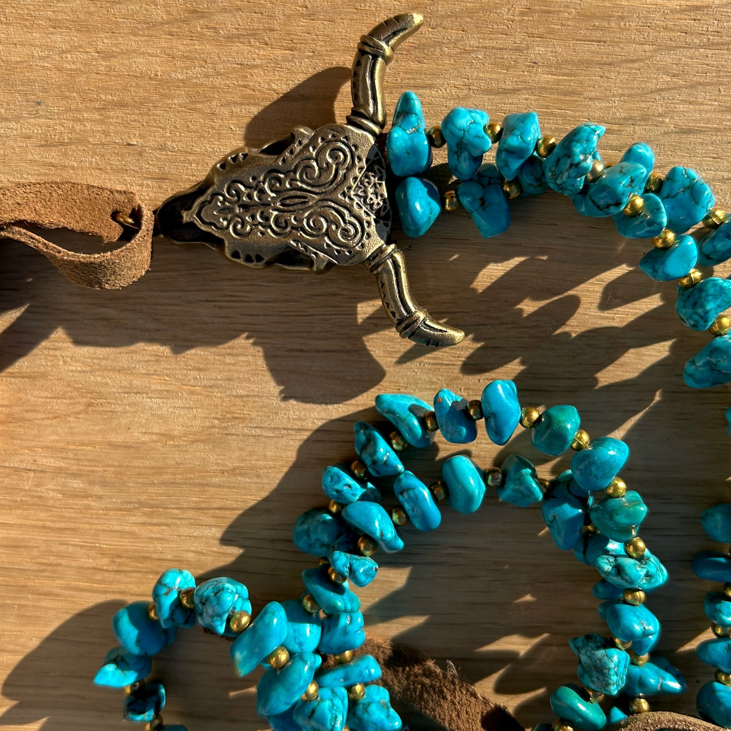 COLLIER - BUFFLE TURQUOISE