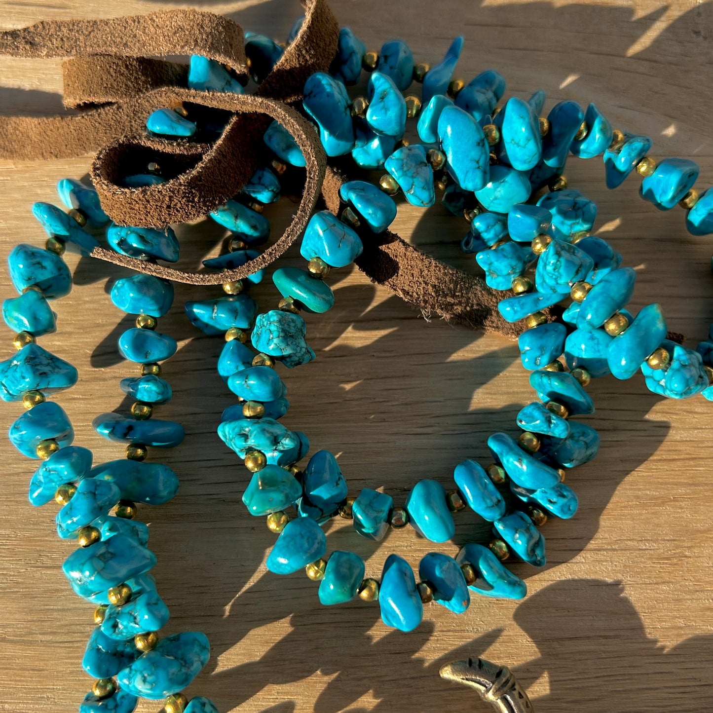 COLLIER - BUFFLE TURQUOISE