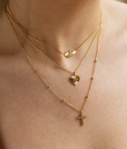 Collier Capizzi Zag porté en accumulation