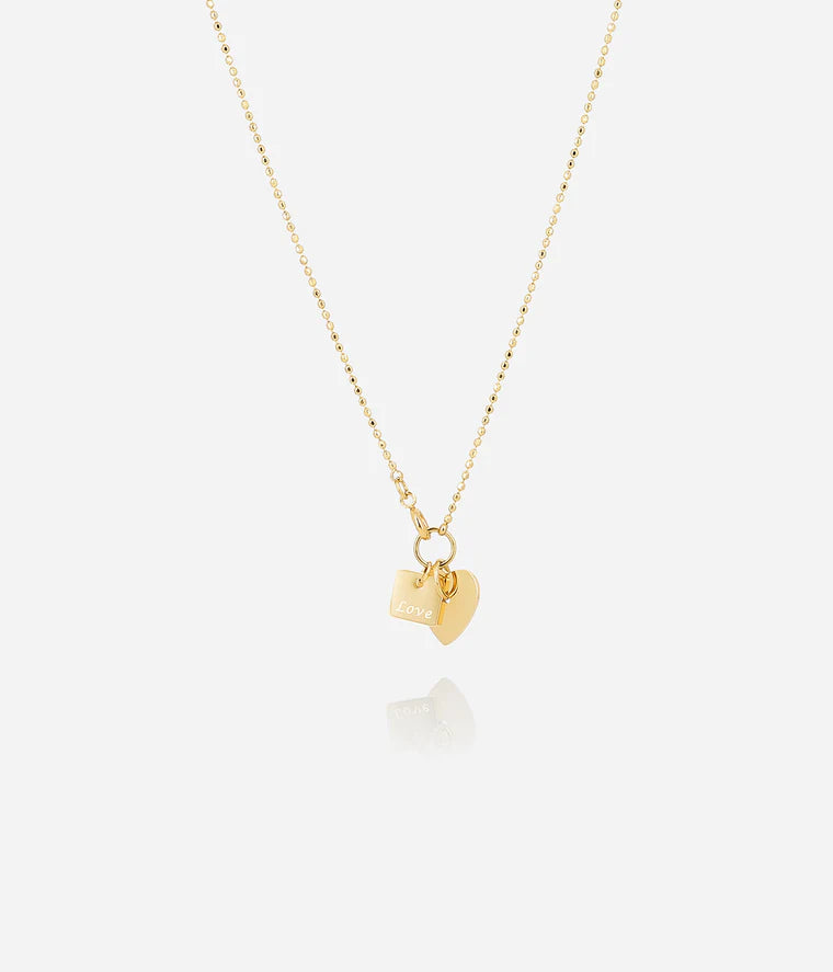 Collier cœur ZAG pendentif love acier inoxydable doré bijou femme Divinity Sète