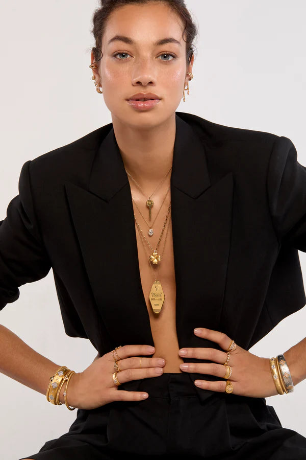Collier clé dorée Mya Bay bijou symbolique femme