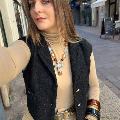 collier-croix-marron-francine-bramli-divinity-sete