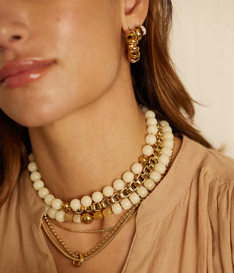 Collier Dante ZAG chaîne épaisse acier inoxydable doré bijou femme Divinity Sète