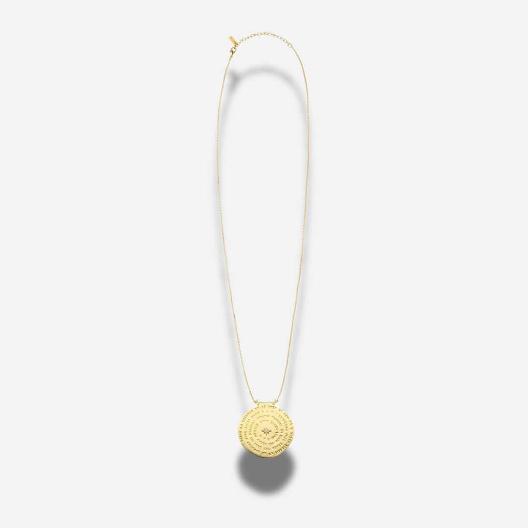 Détail de la médaille gravée Diwali Empreinte Mya Bay