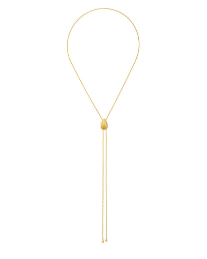 Collier Drop Bolo Gold MYA BAY doré avec pendentif goutte et strass

