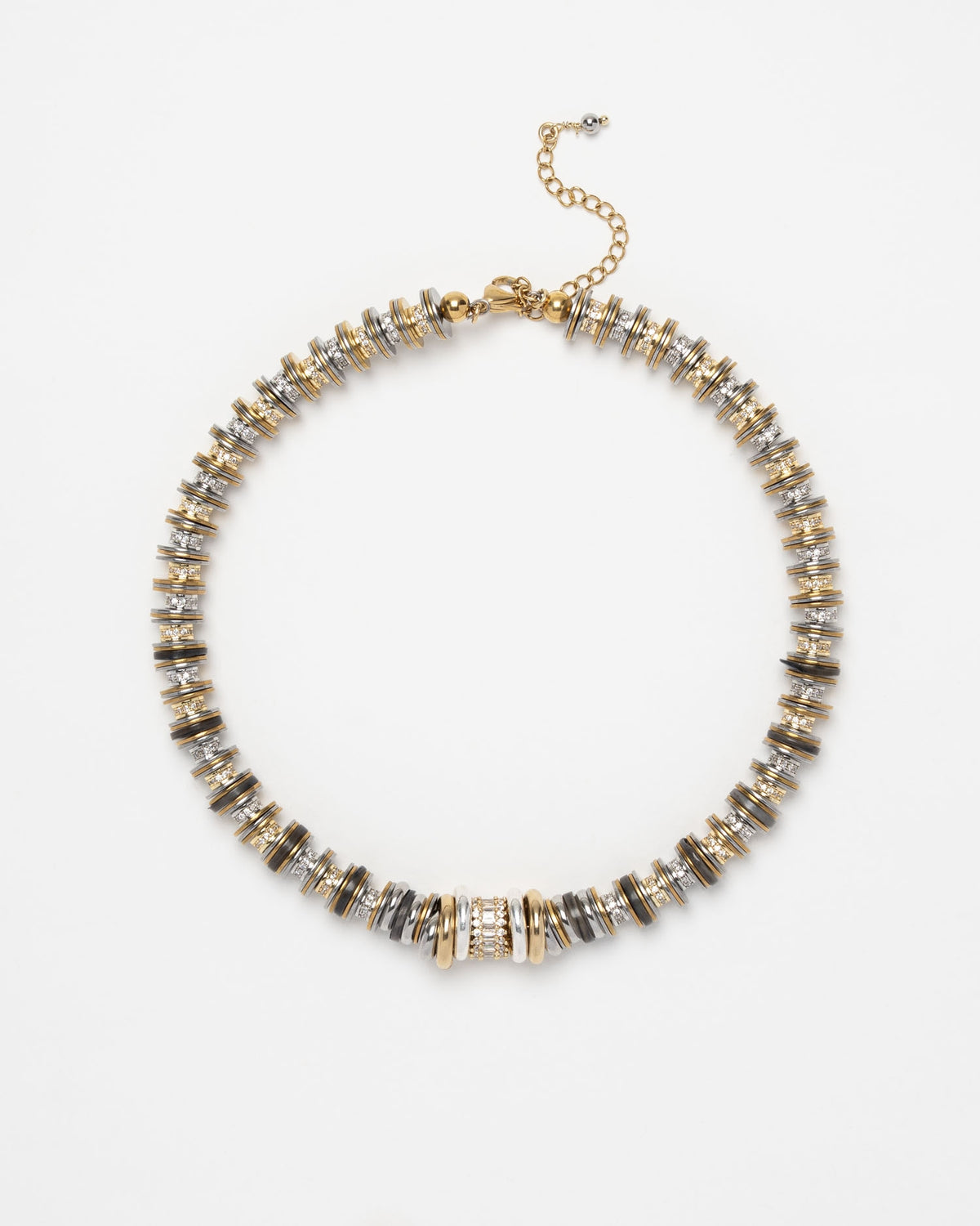 Collier femme Wild Noir Sigal gold silver et noir avec cristaux – Divinity Sète