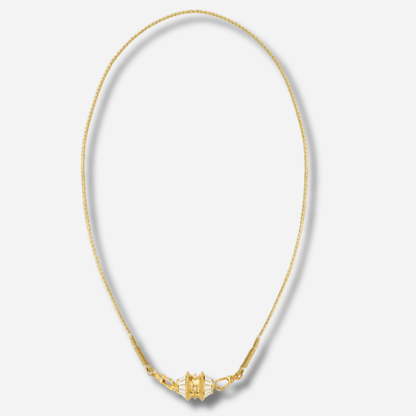 Collier talisman ivoire et doré Mya Bay