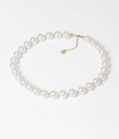 Collier Leonora ZAG perles nacrées collier perles moderne femme Divinity Sète