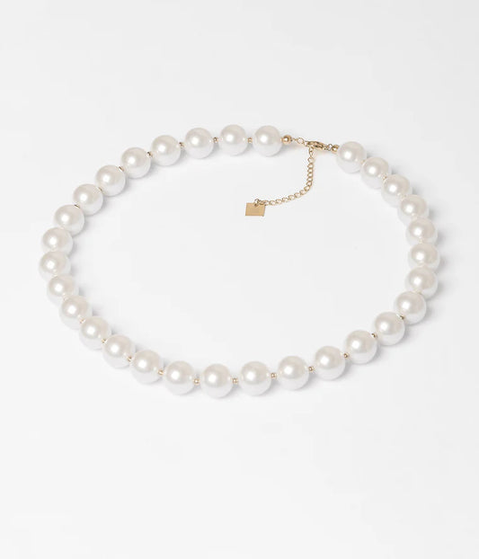 Collier Leonora ZAG perles nacrées collier perles moderne femme Divinity Sète