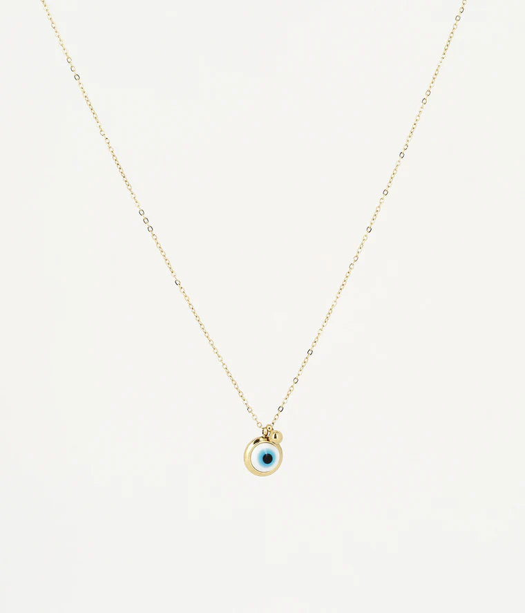 Collier Nazareth ZAG œil protecteur acier inoxydable doré bijou femme Divinity Sète