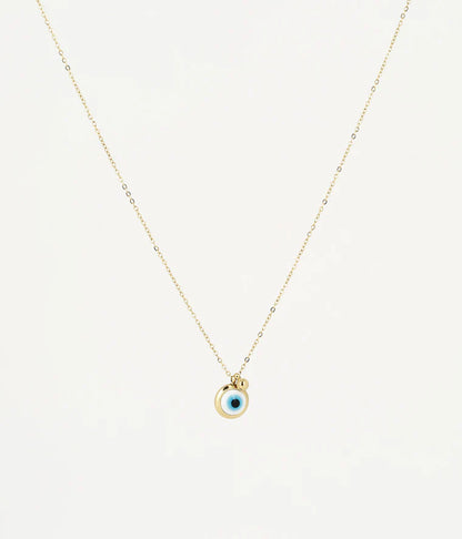 Collier Nazareth ZAG œil protecteur acier inoxydable doré bijou femme Divinity Sète