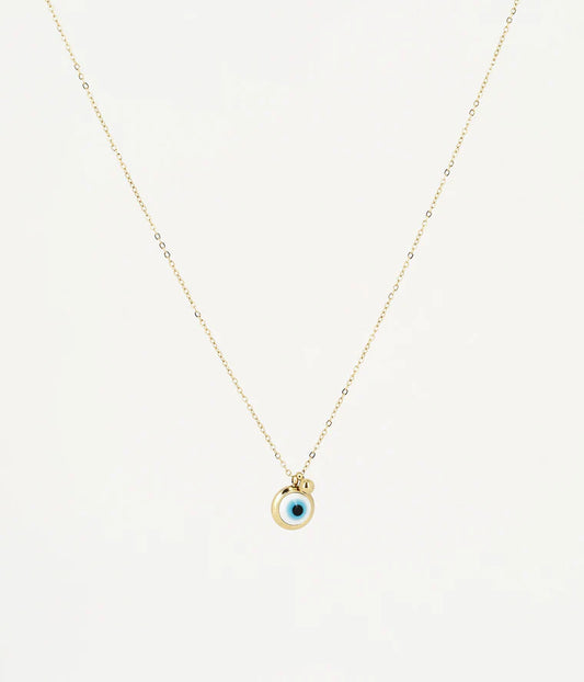 Collier Nazareth ZAG œil protecteur acier inoxydable doré bijou femme Divinity Sète
