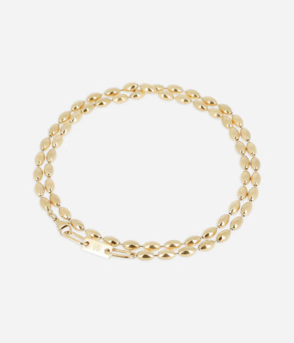 Collier Nyra Zag doré chaîne maillons ovales