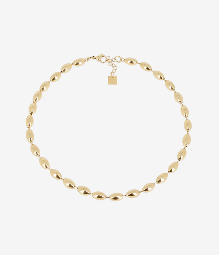 Collier Nyra Zag doré maillons ovales épais