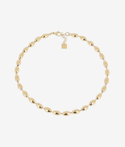 Collier Nyra Zag doré maillons ovales épais