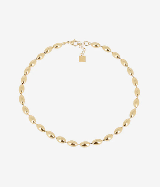 Collier Nyra Zag doré maillons ovales épais