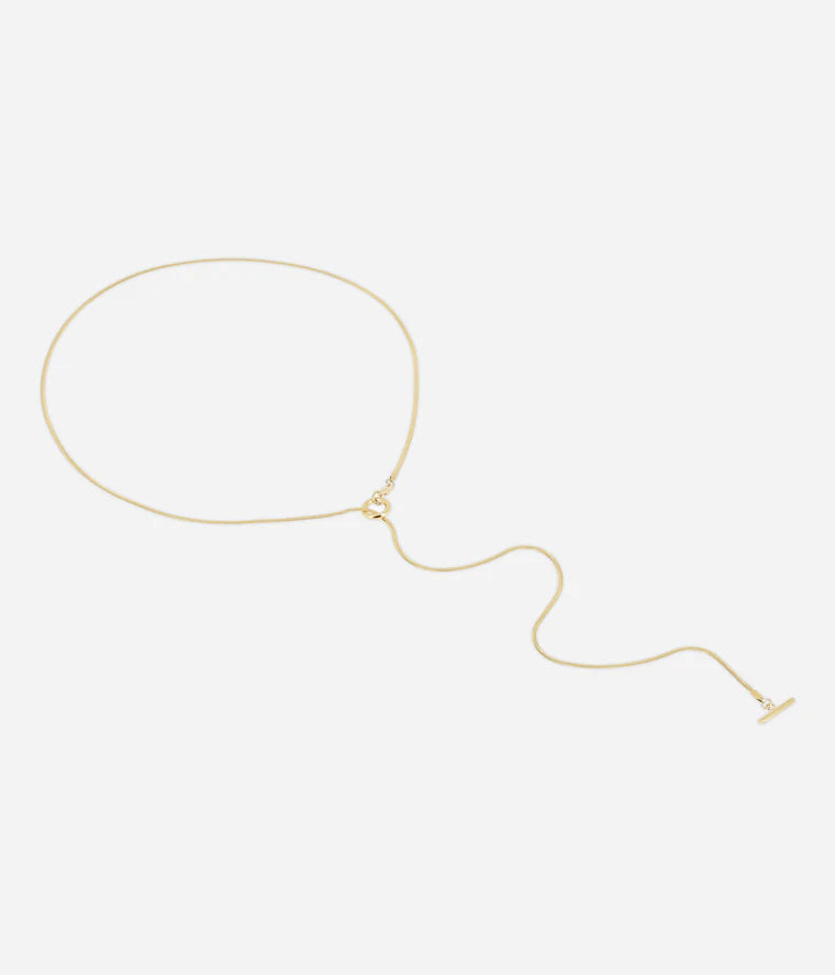Collier Paolo Zag doré collier cravate ajustable acier