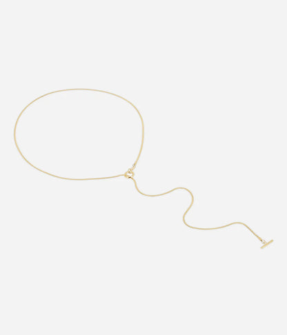 Collier Paolo Zag doré collier cravate ajustable acier