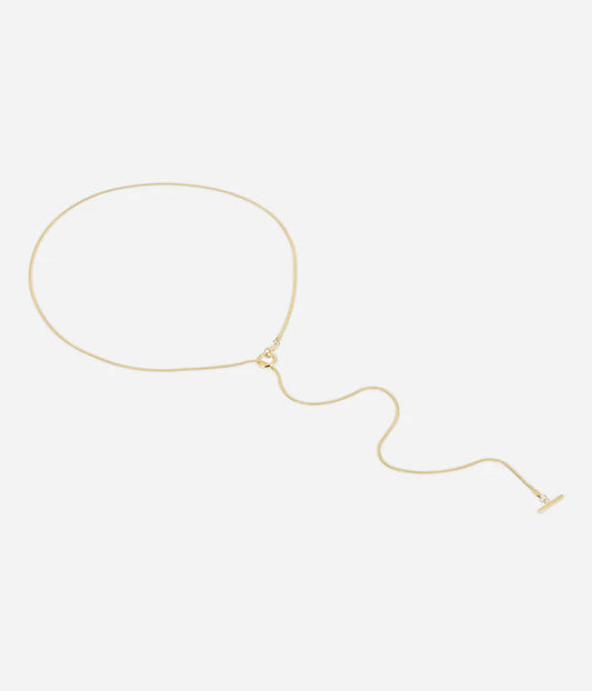 Collier Paolo Zag doré collier cravate ajustable acier