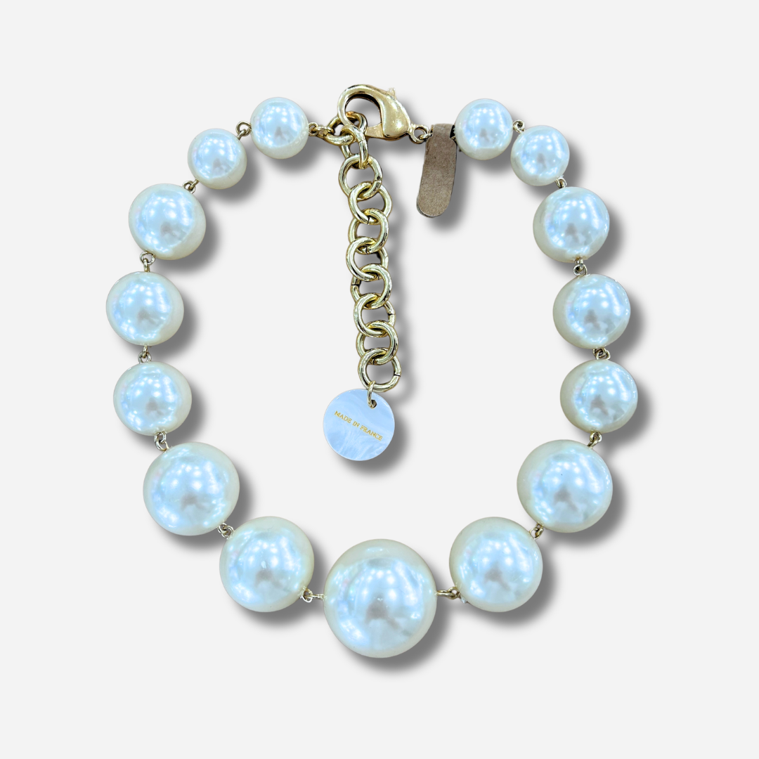 Collier perles nacrées L Francine Bramli Paris collier statement femme