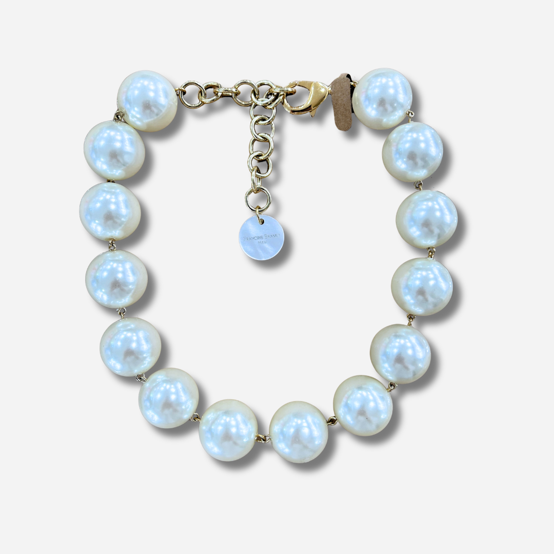 Collier perles nacrées M Francine Bramli Paris collier élégant femme