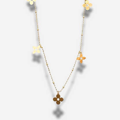 COLLIER - PETITES FLEURS DORÉES