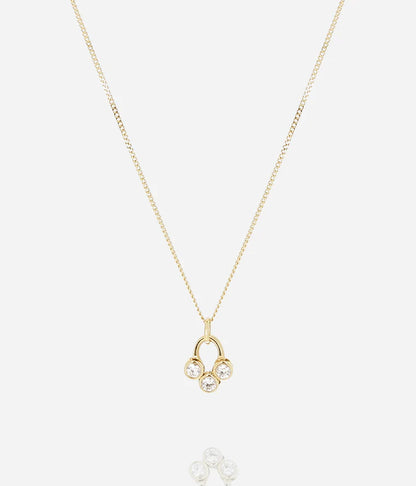 Collier Rossi ZAG pendentif zircon acier inoxydable doré bijou femme Divinity Sète