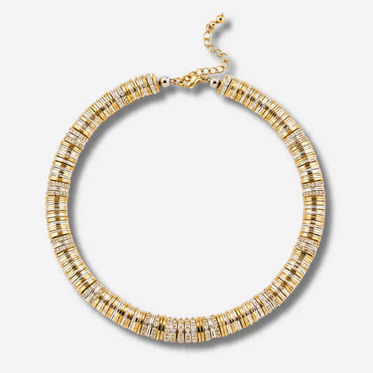 Collier Sigal Rondelle Gold doré – collier femme design contemporain