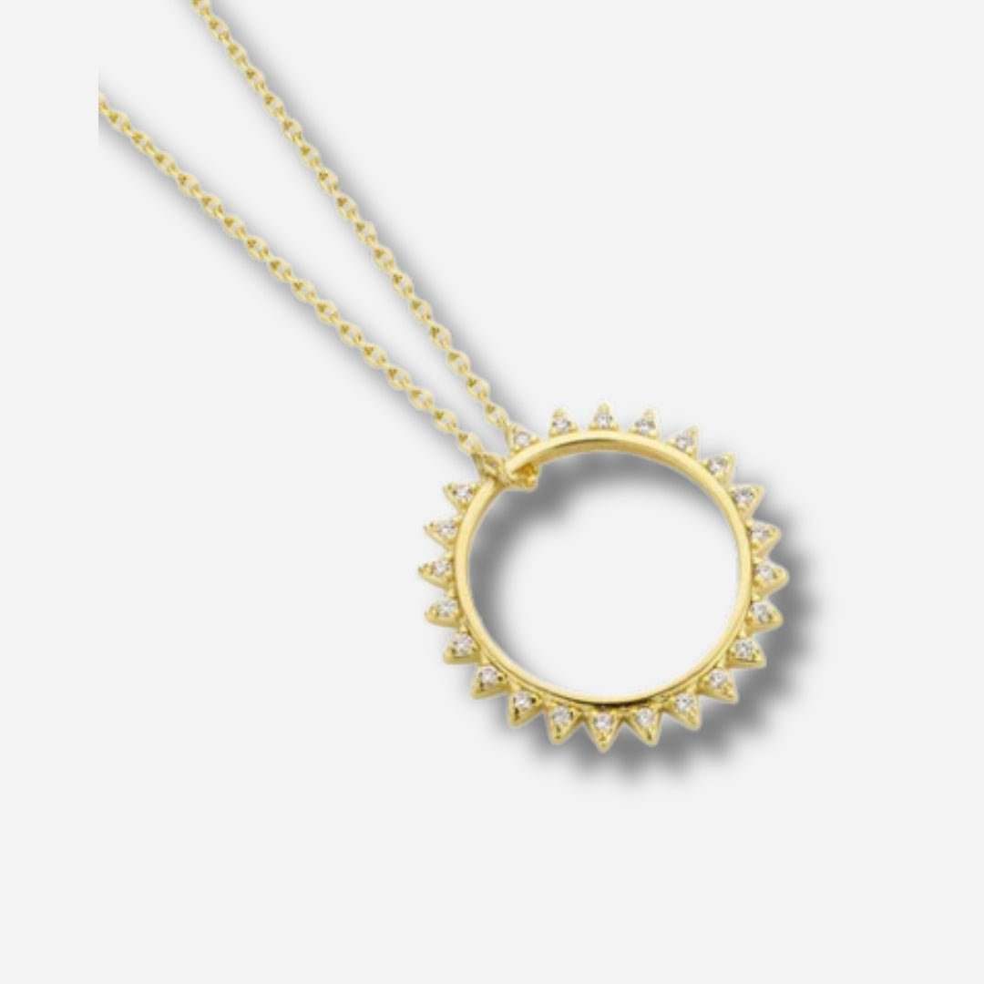 Collier doré motif solaire Mya Bay