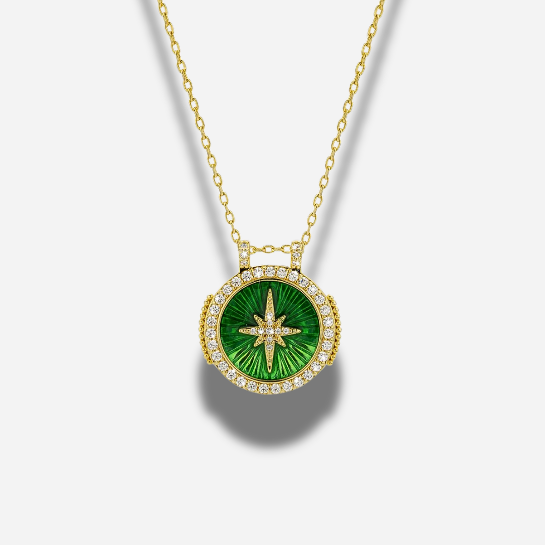 Collier Green Diwali Boho Mya Bay