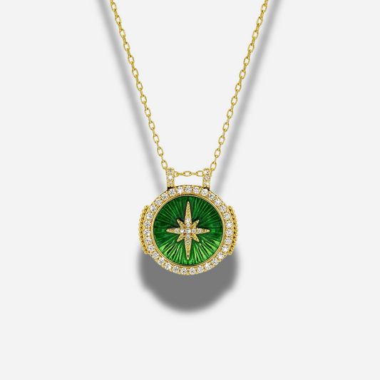 Collier Green Diwali Boho Mya Bay