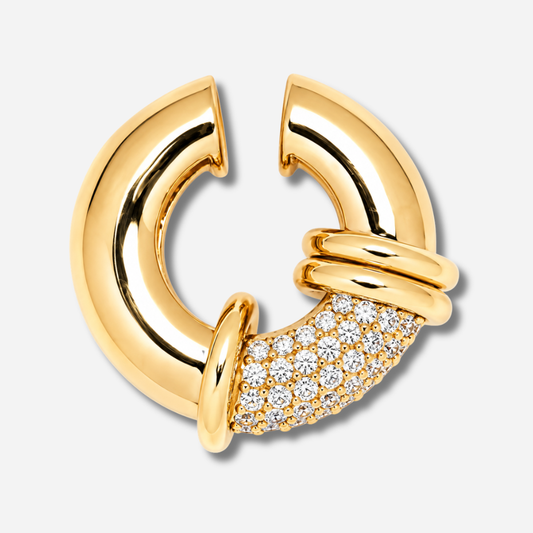 Ear cuff Cosmo Sigal doré cristaux