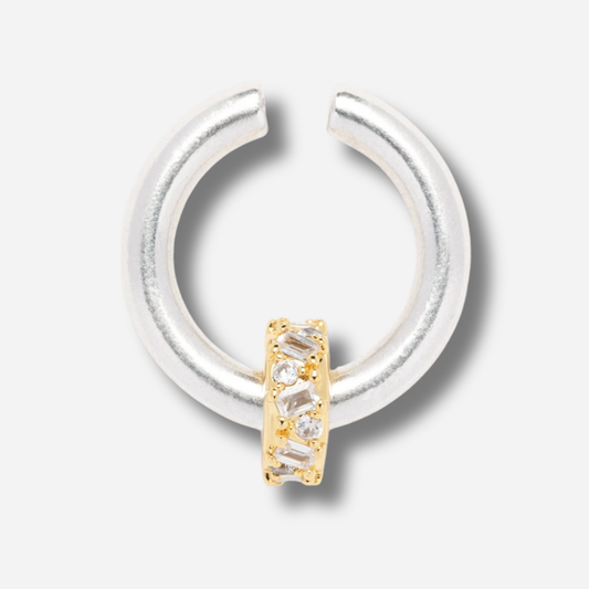 Ear cuff Lumina Silver Sigal argent cristaux
