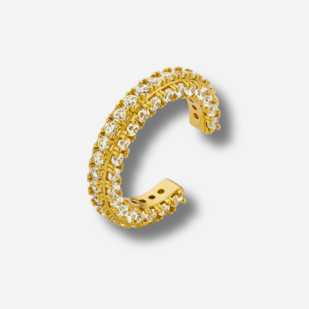 Earcuff Bond Street Gold MYA BAY doré serti de strass blancs
