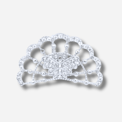 Earcuff Butterfly GELA argent 925 porté sur l’hélix sans perçage