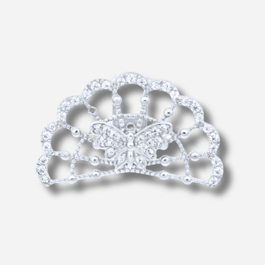 Earcuff Butterfly GELA argent 925 porté sur l’hélix sans perçage