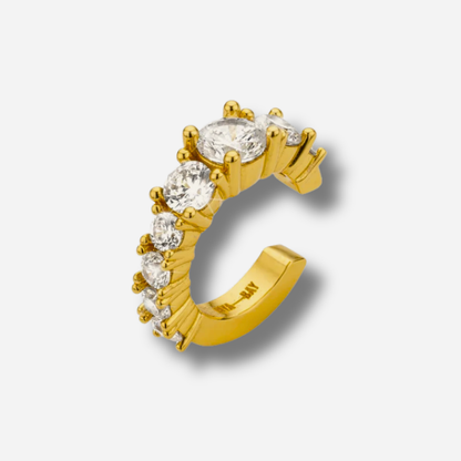 Earcuff Clarence Gold MYA BAY doré avec strass blancs
