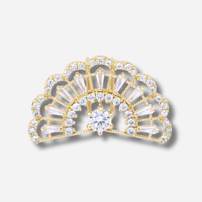 Earcuff Gigi GELA plaqué or 18K porté sur l’hélix sans perçage