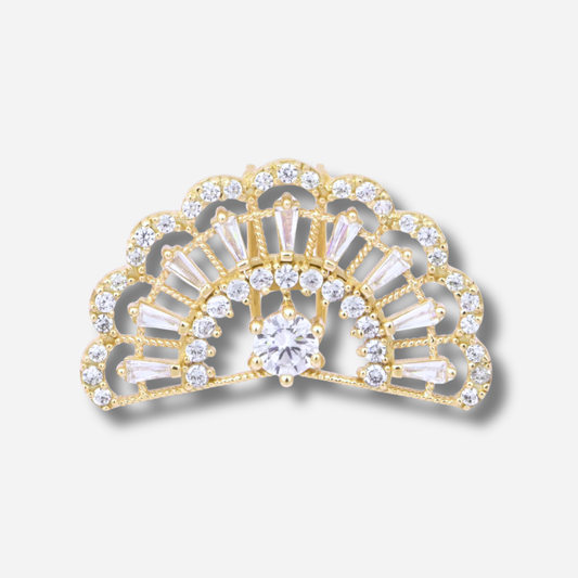 Earcuff Gigi GELA plaqué or 18K porté sur l’hélix sans perçage