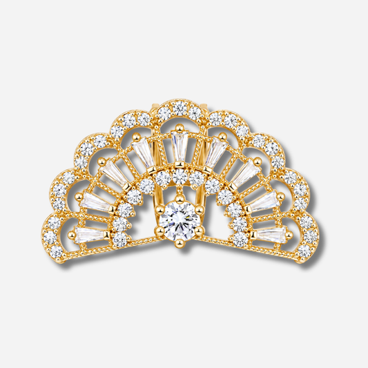 Earcuff Gigi GELA plaqué or 18K porté sur l’hélix sans perçage