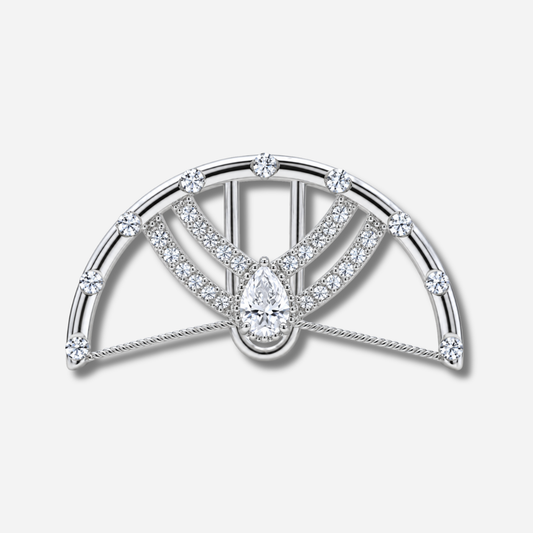 Earcuff Kylie GELA argent 925 porté sur l’hélix sans perçage