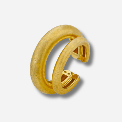 Earcuff Muse Gold MYA BAY doré double anneau sans perçage
