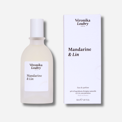 Flacon Eau de Parfum Mandarine & Lin Véronika Loubry 50 ml
