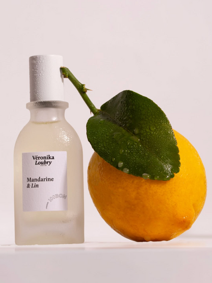 Flacon Eau de Parfum Mandarine & Lin Véronika Loubry 50 ml
