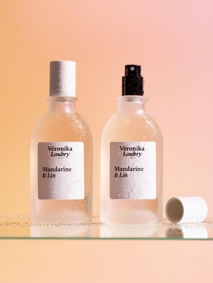 Flacon Eau de Parfum Mandarine & Lin Véronika Loubry 50 ml
