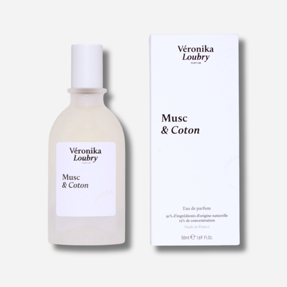Flacon Eau de Parfum Musc & Coton Véronika Loubry 50 ml