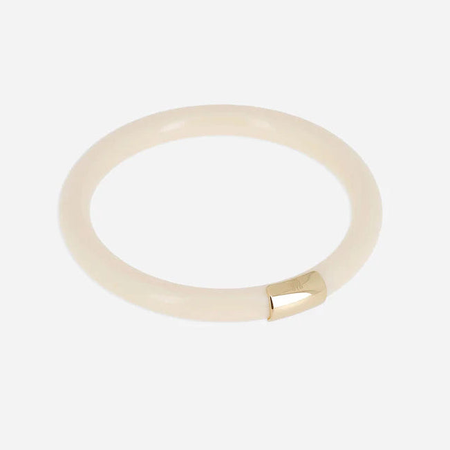 Jonc Bangkok résine colorée bracelet rigide femme détail doré tendance Divinity Sète